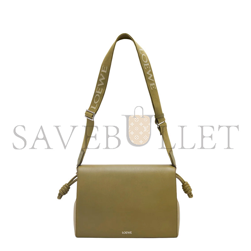 l0ew* flamenco satchel in shiny S*pple calfskin b411fsax04 (34*24*12cm)